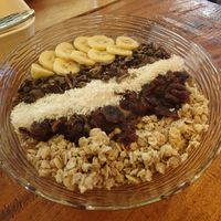 Choco nutty bowl at Grains Plant-based Cafe in Puerto Princesa