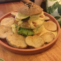 Grains Burger at Grains Plant-based Cafe in Puerto Princesa