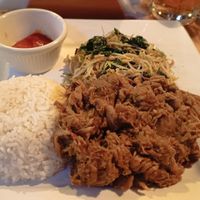 Jackfruit with mixed spices (ginger, lemongrass, chili...) at Warung Agung Amed in Abang