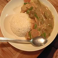 Vegan vegetable curry at Warung Agung Amed in Abang