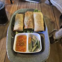 Vegetable Spring Rolls  at Warung Agung Amed in Abang