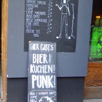 Coffee menu at 19:77 - VEGAN:DINER+BAR, Home of RAMONES MUSEUM in Berlin
