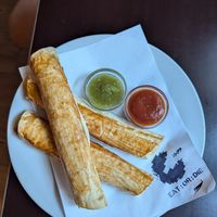 Taquitos at 19:77 - VEGAN:DINER+BAR, Home of RAMONES MUSEUM in Berlin