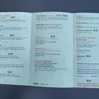 The menu from September 2024 #Veganuary at Go Falafel - Rusholme in Manchester