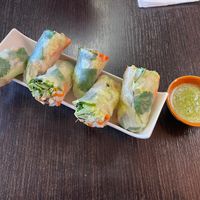 Rice and veggie wrap   at Thai Nyyom in Toronto