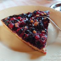 Hausgemachte vegane Johannisbeer-Heidelbeer-Tarte at Dengkofen 3 in Mengkofen