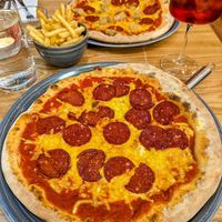 Pepperoni pizza at Prezzo in Cardiff