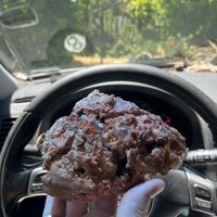 Banana maple berrys scone  at Wild Flour Bread in Freestone