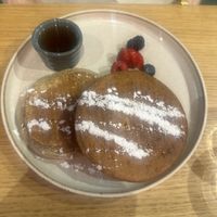 Berry pancakes   at Garden Balthazar Caffe in Porto