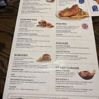 menu  at The Royal Oak   in Ottawa