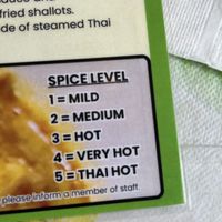 You can choose your spice level   at Lanna Thai Restaurant in St Paul