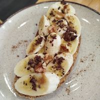 Peanut Butter Banana toast at Grazie's Kitchen - Vegan Bakery and Cafe in Da Nang