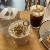 Smoothie and coffee   at Grazie's Kitchen - Vegan Bakery and Cafe in Da Nang