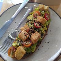 Avocado toast at Grazie's Kitchen - Vegan Bakery and Cafe in Da Nang