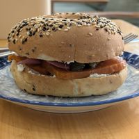 Vegan Lox Bagel at Grazie's Kitchen - Vegan Bakery and Cafe in Da Nang