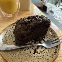 Double chocolate cake  at Grazie's Kitchen - Vegan Bakery and Cafe in Da Nang