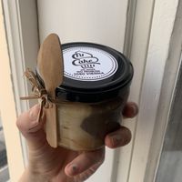 Dessert a la Monte (anm. Nicht im Lokal verzehrt) mit wedelt zum mitnehmen ✨  at Fit Cake in Vienna