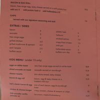 Menu June 2025 at Hudson & Rosie's Table in Highland Park