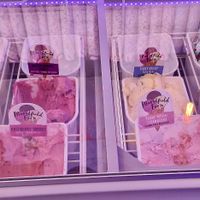 Vegan flavours at Nana Jude's Ice Cream Shop in Lynton