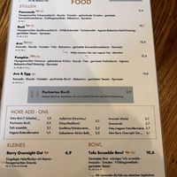 Karte  at Bertis in Karlsruhe