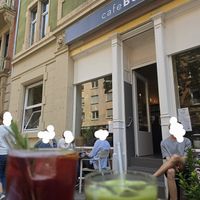 iced Matcha Latte und JohannisbeerRosmarinLimo at Bertis in Karlsruhe
