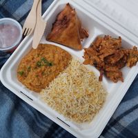 From the India-Pakistan food truck at Uppsala Matmarknad in Uppsala