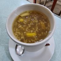 Quinoa and apple drink (ask for no leche option) at Villa Natura Organic - Centro in Lima