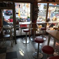 View from inside at Books & Cafe in Oberstaufen