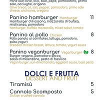 Vegan bugger menu at Jamo in Castellammare Del Golfo