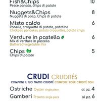 Chips menu at Jamo in Castellammare Del Golfo