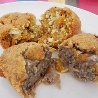 Veggies and mushroom croquettes at New Vita Restaurant in Sabadell