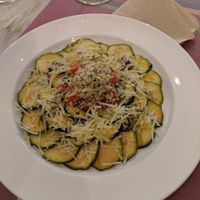Vegan parpaccio at New Vita Restaurant in Sabadell
