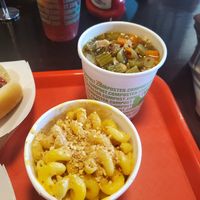 Mac & Cheese; Chicken Noodle Soup at Plant Based Coneys in Ypsilanti