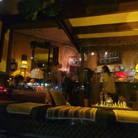 From outside looking in at Mano Cafe in Berlin