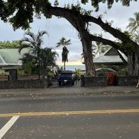 View from the cafe’s patio   at Bikini Bottoms Coffee in Kailua Kona