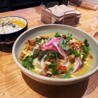 Curry verde de verduras con arroz jazmín  at Nara in Santiago De Compostela