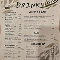 DRINK Menu at Ka Chai in Thomaston