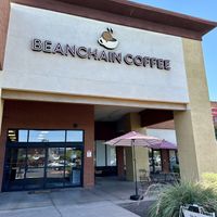 Outside  at Beanchain Coffee in Mesa
