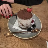 Vegan tiramisu made by request  at Fresco Italian Cuisine in Garmisch-partenkirchen