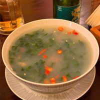 Vegan soup  at Tung's Restaurant in Ho Chi Minh City