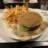 Vegan cheese burger  at The Burger Joint in Glyfada
