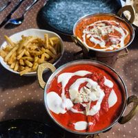 Vegan meat tikka masala at Tinge of Turmeric in Tenerife