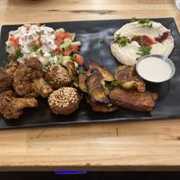 Vegan mix grill at Lava Shawarma - W 23rd in New York City