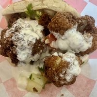 Vegan Arabic sandwich   at Lava Shawarma - W 23rd in New York City