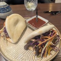 Trio mushroom bao buns at Akira - Modern Asian in Nairobi