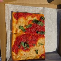 two vegan slices at Prince Street Pizza - Pacific Beach in San Diego