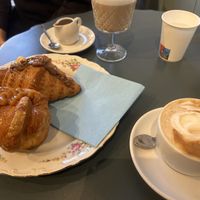 Croissant gianduia e nocciola, croissant caramello salato e crema  at Libera Pasticceria Caffetteria in Rome
