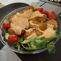 Vegan chicken salad  at Novo Asian Food Hall in Pittsburgh