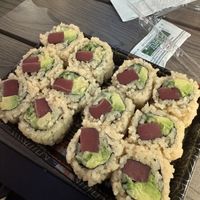 Vegan salmon tofu - from mola   at Novo Asian Food Hall in Pittsburgh