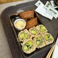 inari nigiri, oshinko avo rolls  at Novo Asian Food Hall in Pittsburgh